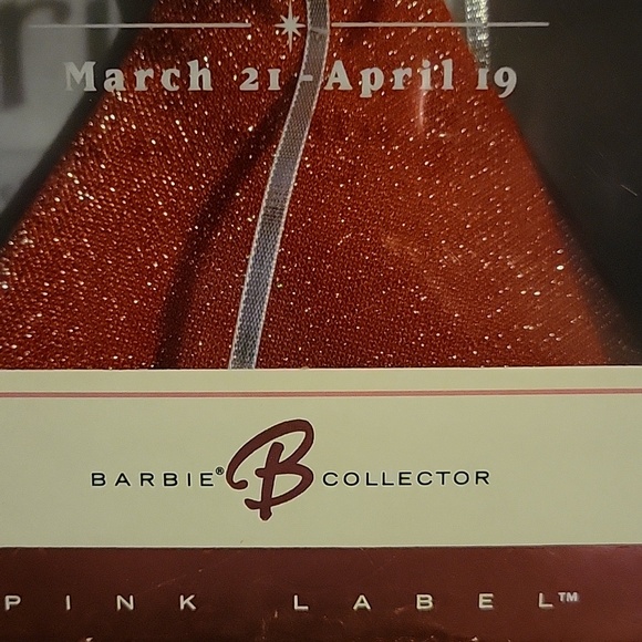 NIB 2004 Mattel Barbie Doll Aries Zodiac March 21 - April 19 Red Glitter Dress - Picture 8 of 14